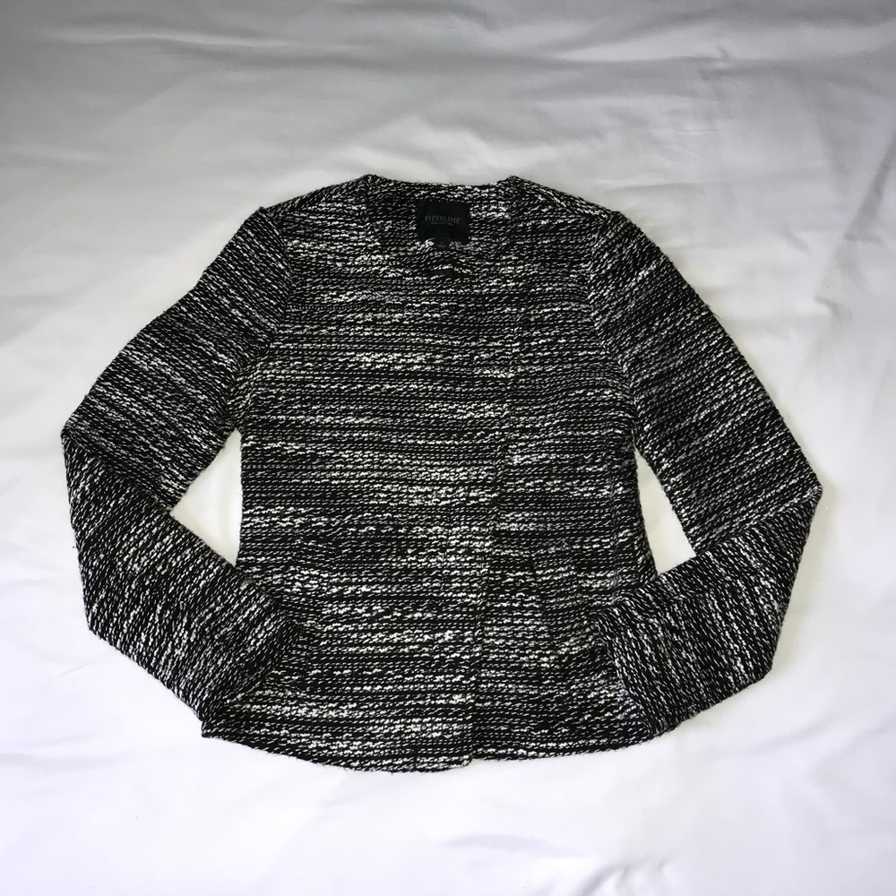 Black and White Tweed Jacket